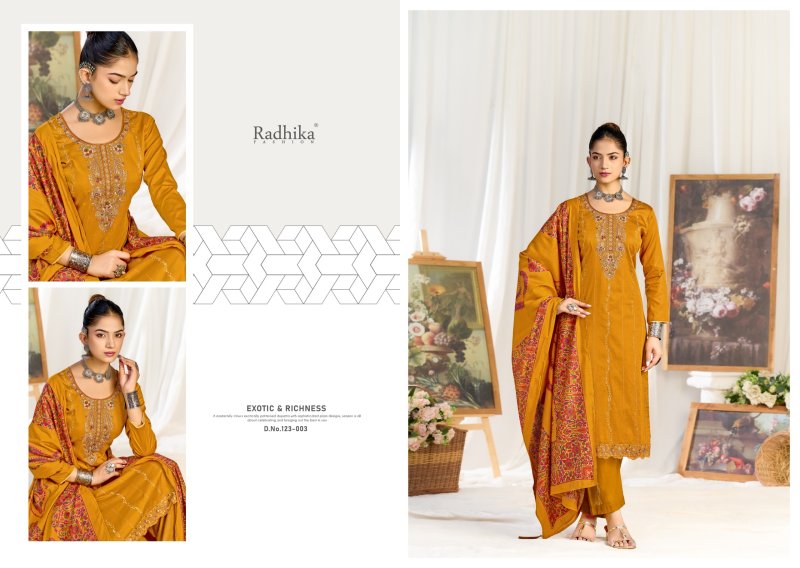 Zeenat By Radhika Azara Zam Cotton Dress Material